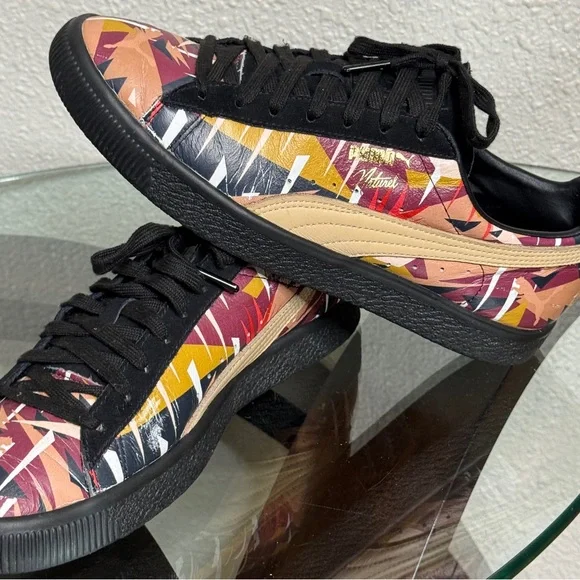 PUMA CLYDE MOON JUNGLE x Natural Multicolor Size 8.5 US Men's Sneakers - Picture 11 of 13